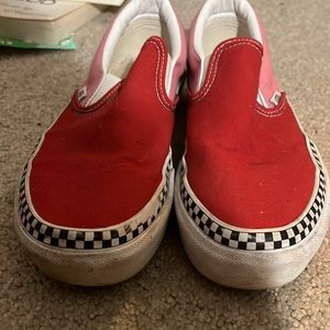 Red checker vans